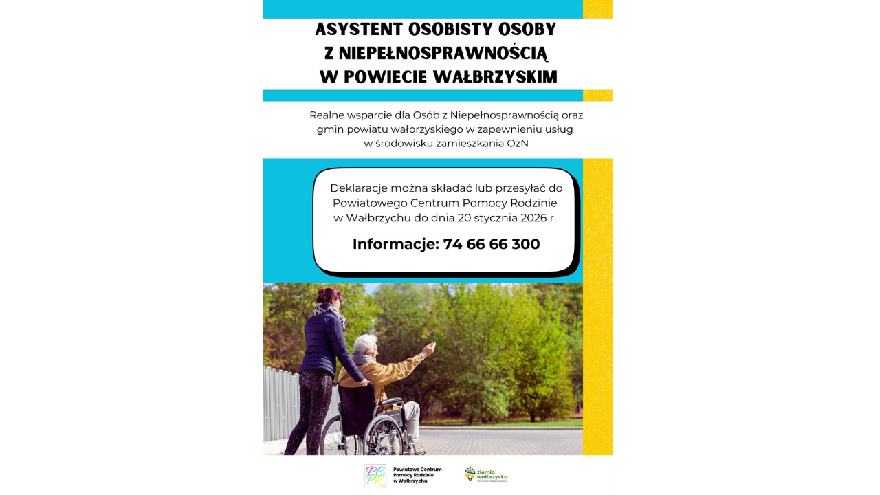 Asystent Osobisty Osoby z Niepełnosprawnością-czekamy na zgłoszenia