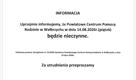 Jednostka nieczynna w dniu 14.08.2026 r. 